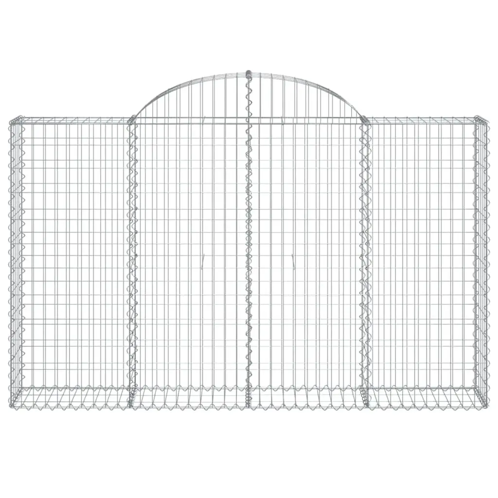 Arched Gabion Baskets 2 Pieces Garden Barriers Decorative Outdoor Retaining Wall