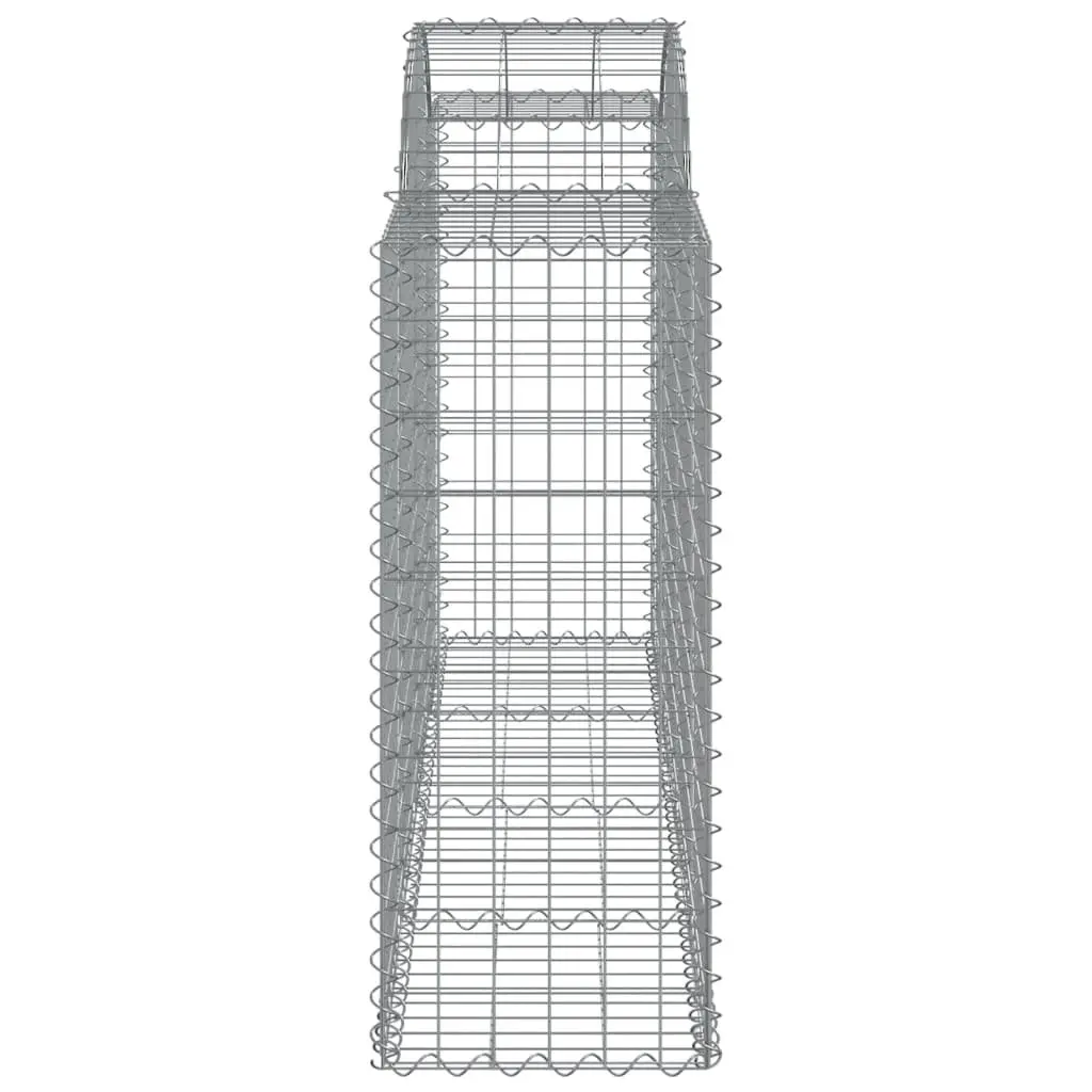 Arched Gabion Baskets Decorative Garden Barrier 200x50x100120cm 3 Piece