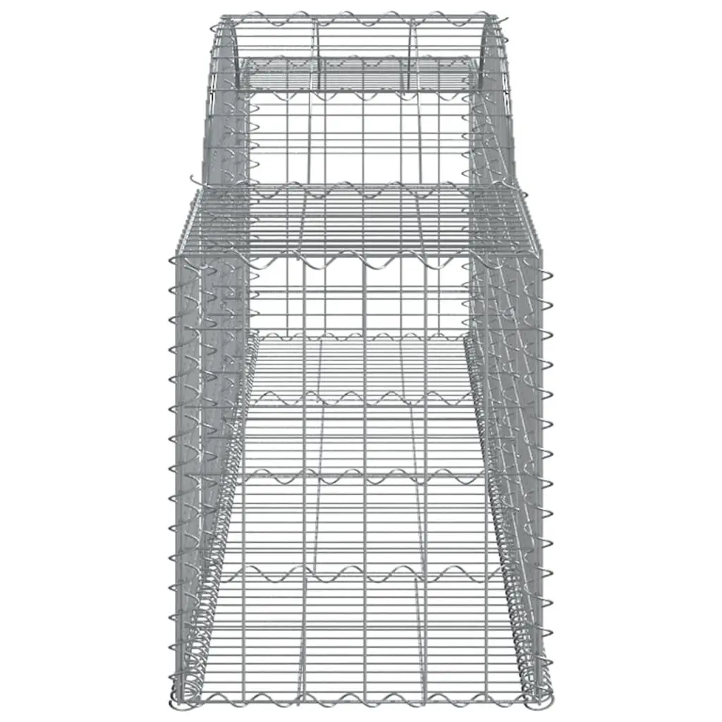 Arched Gabion Baskets Decorative Garden Retaining Wall Barrier 300 x 50 x 60-80 cm