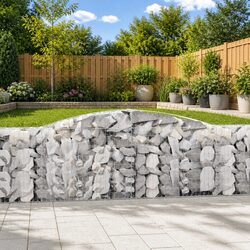 Create Your Ideal Garden with 4 pcs Arched Gabion Baskets