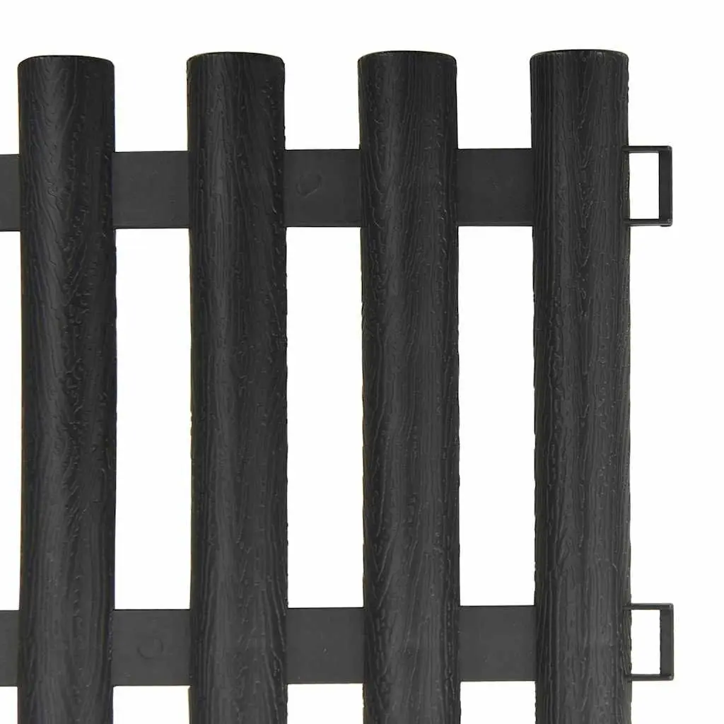 Garden Lawn Edging Borders Interconnectable 10m Anthracite PP