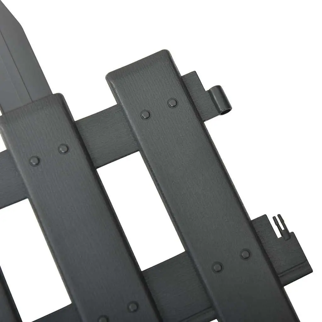 Garden Lawn Edging Border Flexible Anthracite 10m