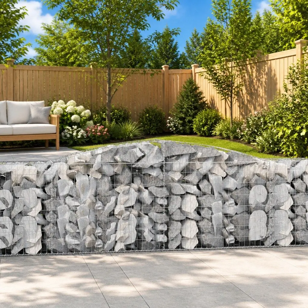 Arched Gabion Baskets for Gardening