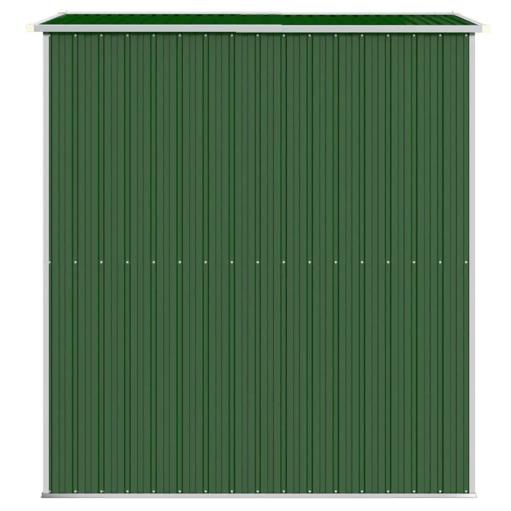 Garden Shed Green Galvanised Steel Outdoor Storage Tool House 192 x 191 x 223 cm