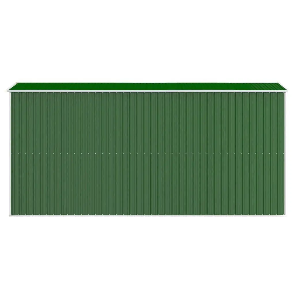 Garden Shed Green Outdoor Storage Tool Equipment Galvanised Steel Double Doors