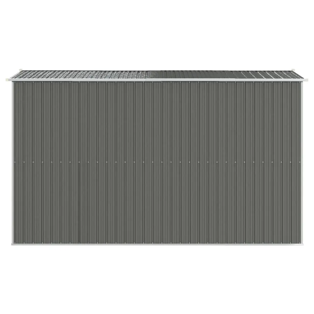 Garden Shed Galvanised Steel Grey Outdoor Storage Tool House 192x357x223cm