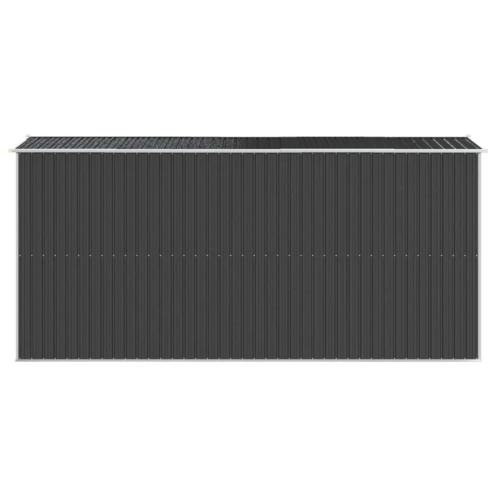 Garden Shed Anthracite Galvanised Steel Outdoor Storage 192x440x223 cm