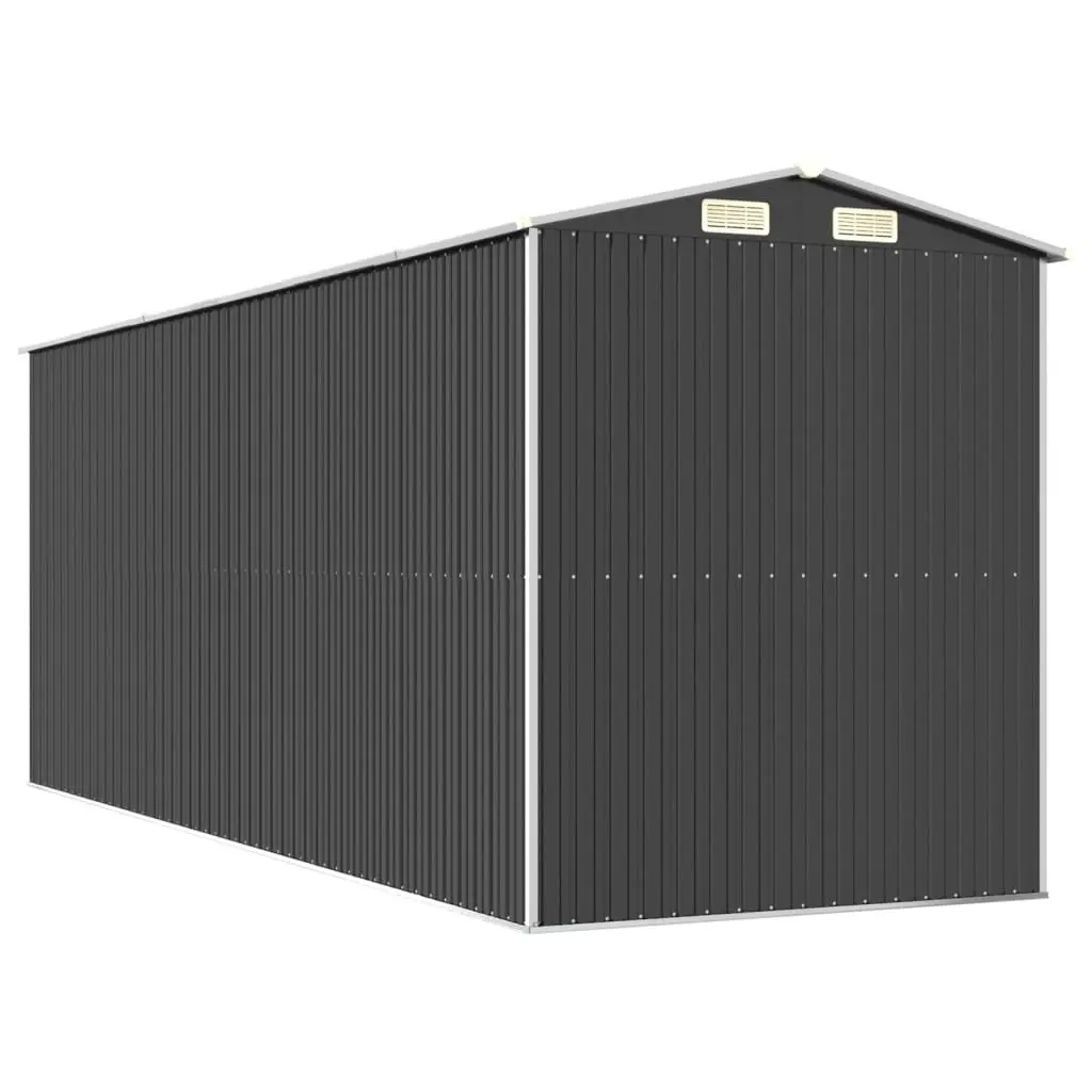Garden Shed Galvanised Steel Anthracite Outdoor Storage 192x523x223cm