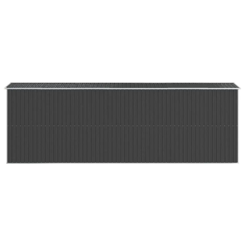 Garden Shed Anthracite Galvanised Steel 192x606x223cm