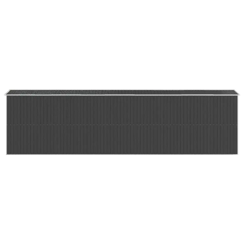Garden Shed Anthracite Galvanised Steel 192x772x223cm