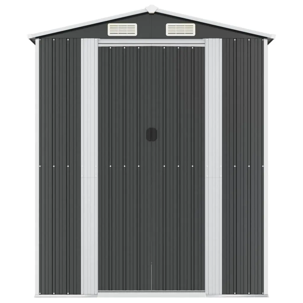 Garden Shed in Anthracite Steel