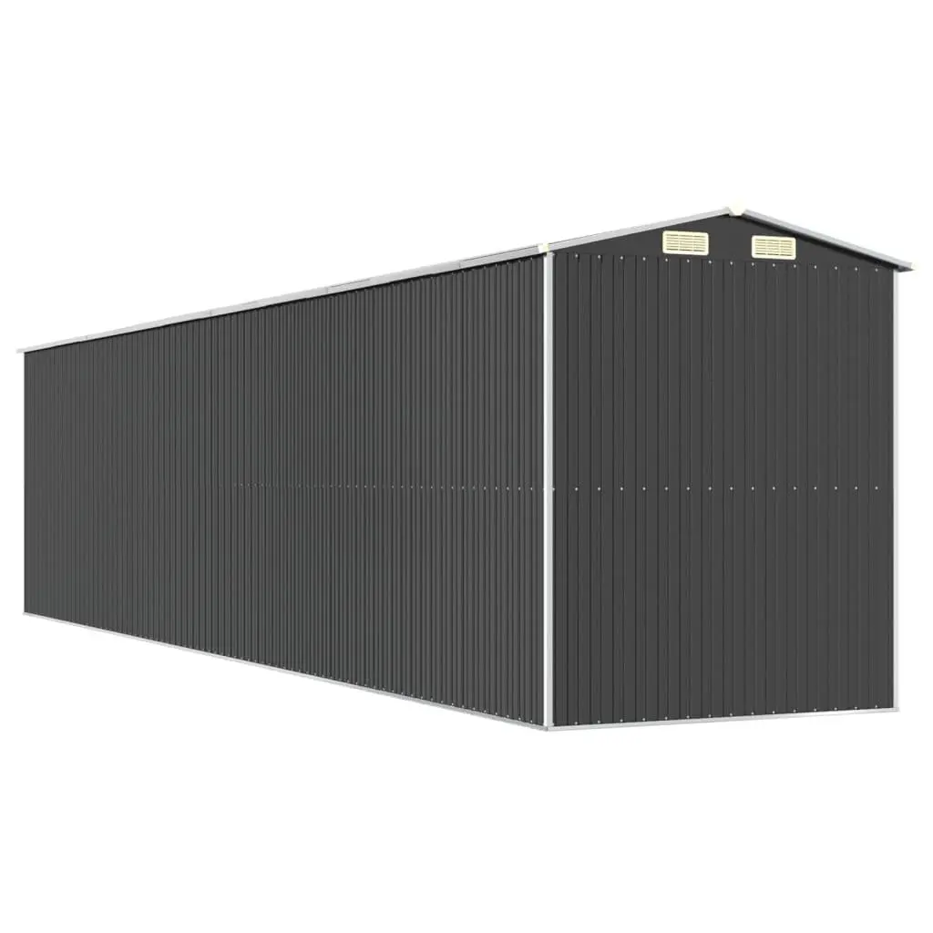 Garden Shed in Anthracite Steel