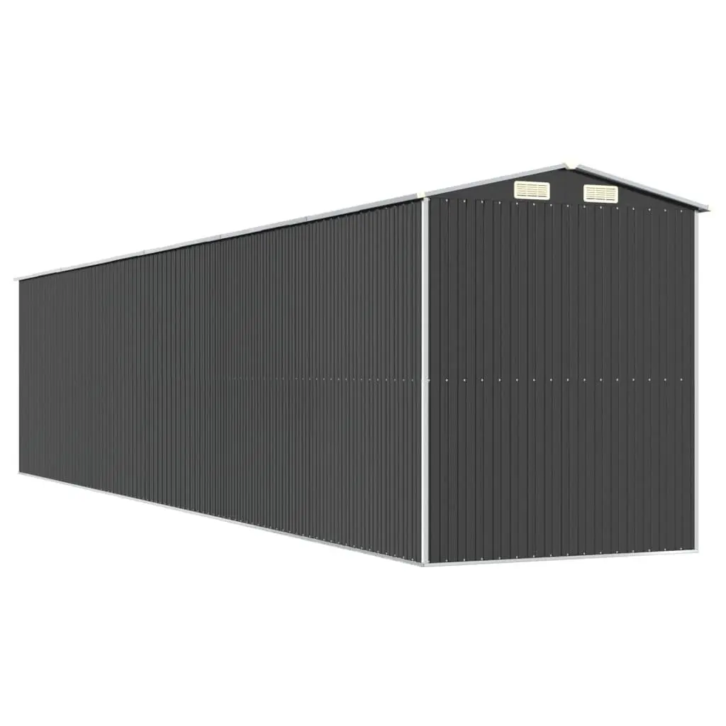 Garden Shed Anthracite Galvanised Steel 192x938x223 cm Outdoor Storage