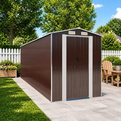 Your Outdoor Storage Solution: Dark Brown Garden Shed