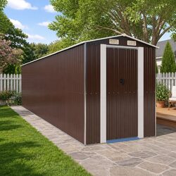 Your Outdoor Storage Solution: Dark Brown Garden Shed