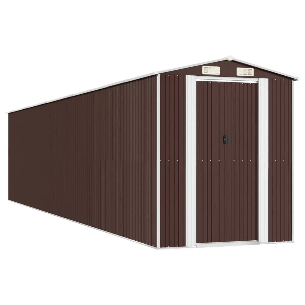 Dark Brown Garden Shed