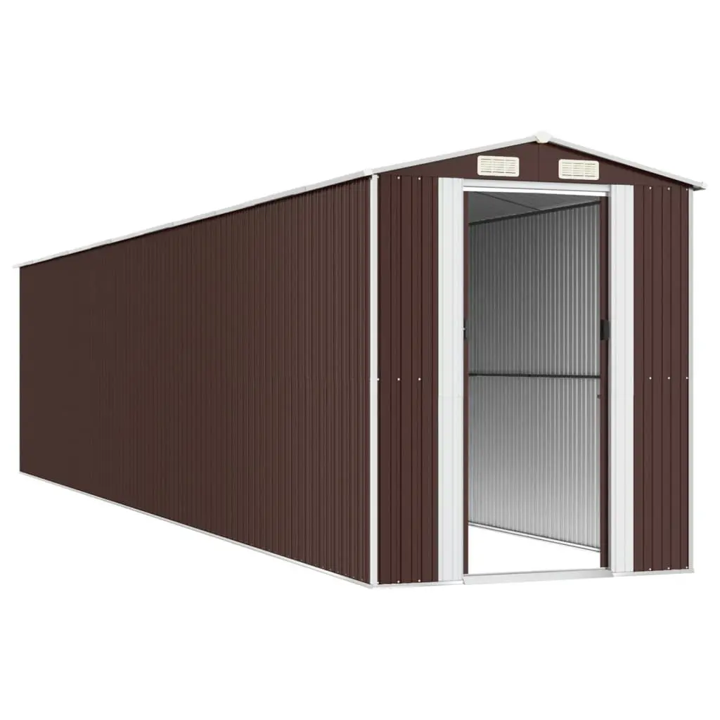 Dark Brown Garden Shed