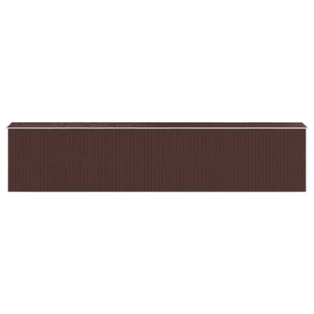 Dark Brown Garden Shed
