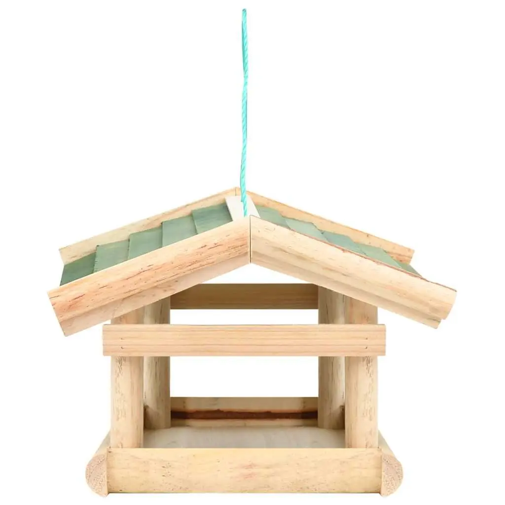 Bird Feeder Solid Wood Weatherproof 35 x 29.5 x 21 cm