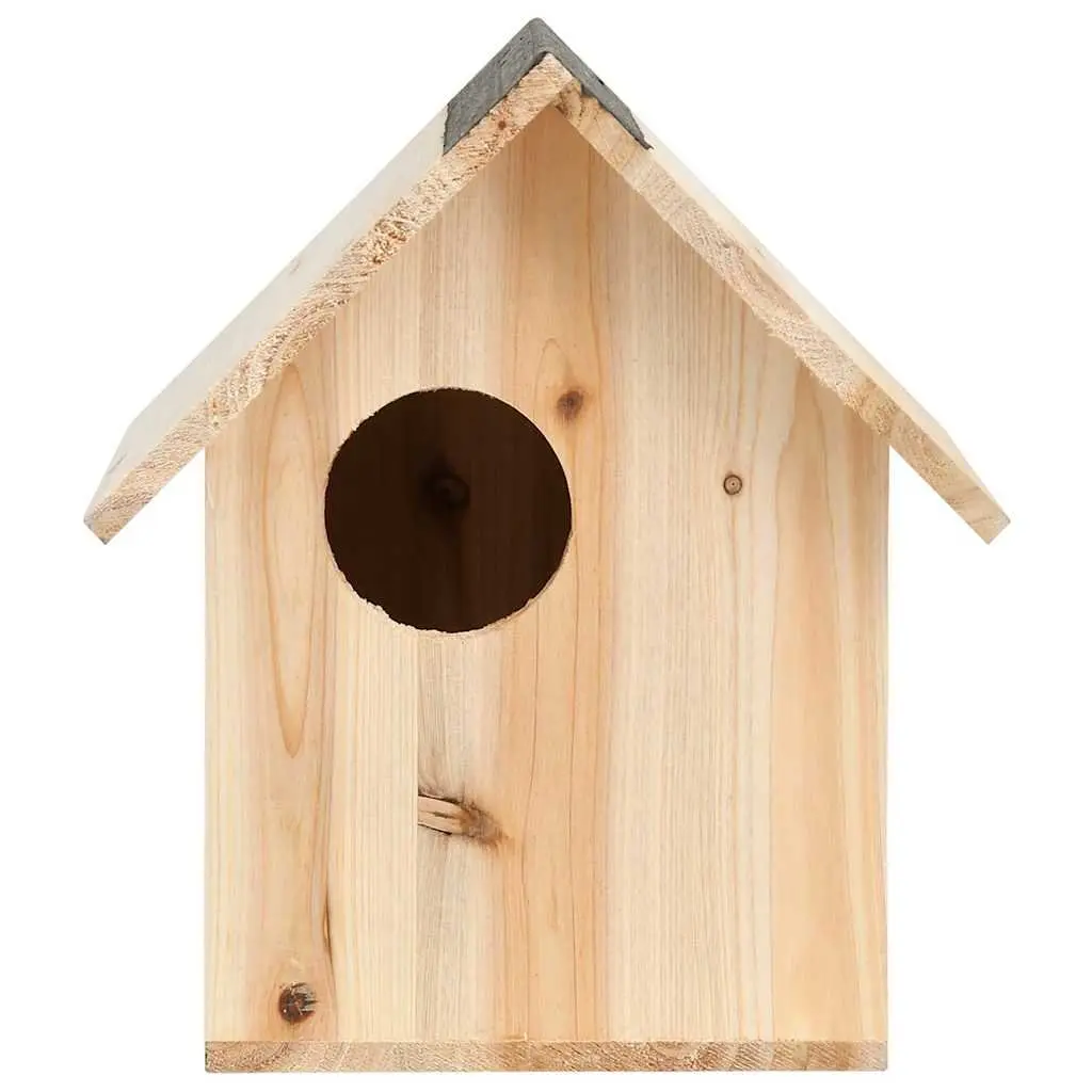 Wooden Squirrel House Nesting Box Outdoor Shelter Small Animal 26x25x29cm
