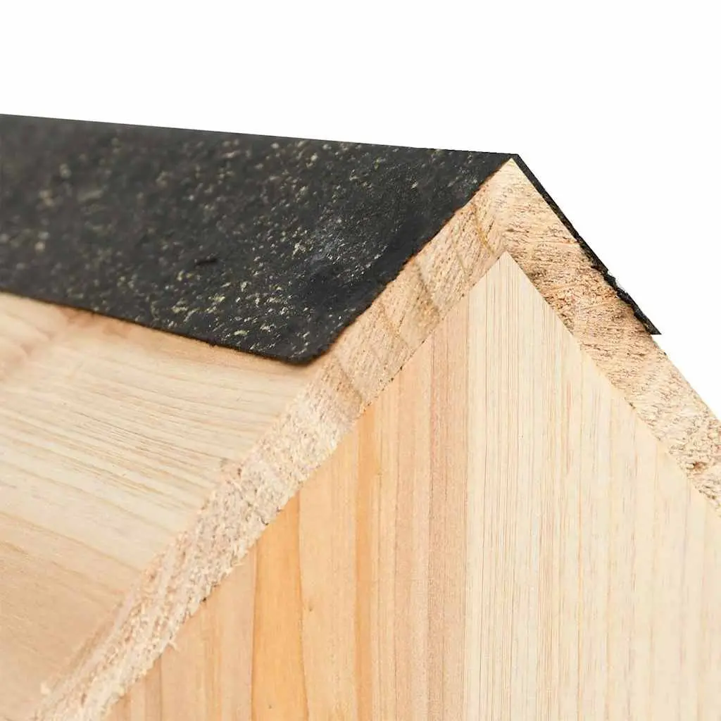 Wooden Squirrel House Nesting Box Outdoor Shelter Small Animal 26x25x29cm