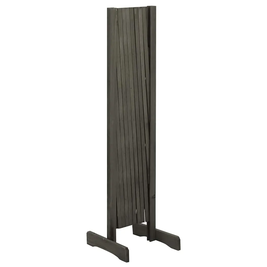 Garden Trellis Fence Panel Grey Solid Firwood 180x100 cm Outdoor Climbing Plant Support