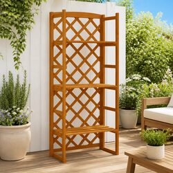 Your Outdoor Oasis Awaits with This Orange Plant Stand