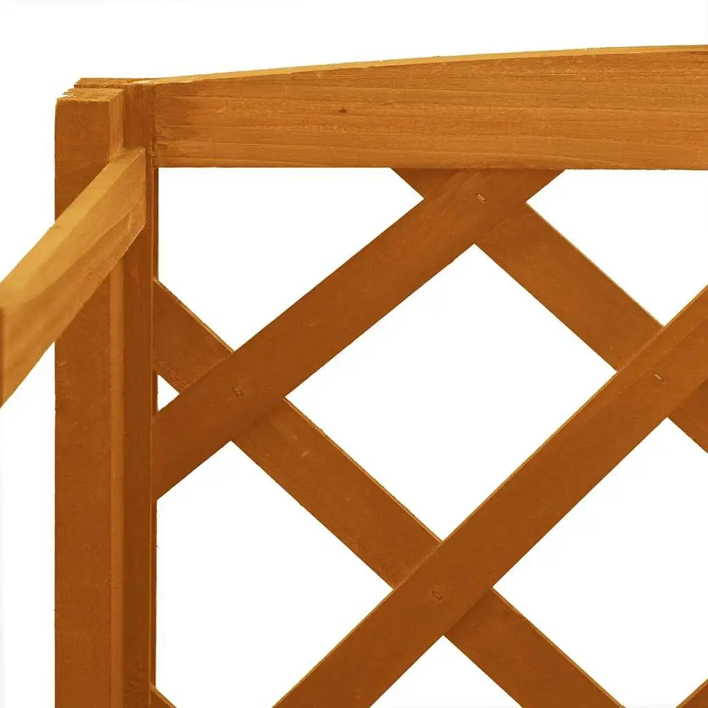 Plant Stand with Trellis Orange 60x30x140 cm Wooden Shelves Garden Display