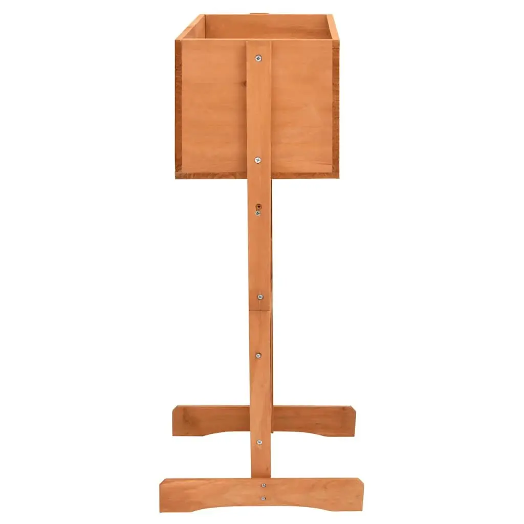 Garden Trellis Planter Raised Flower Box Orange 45 x 30 x 74 cm