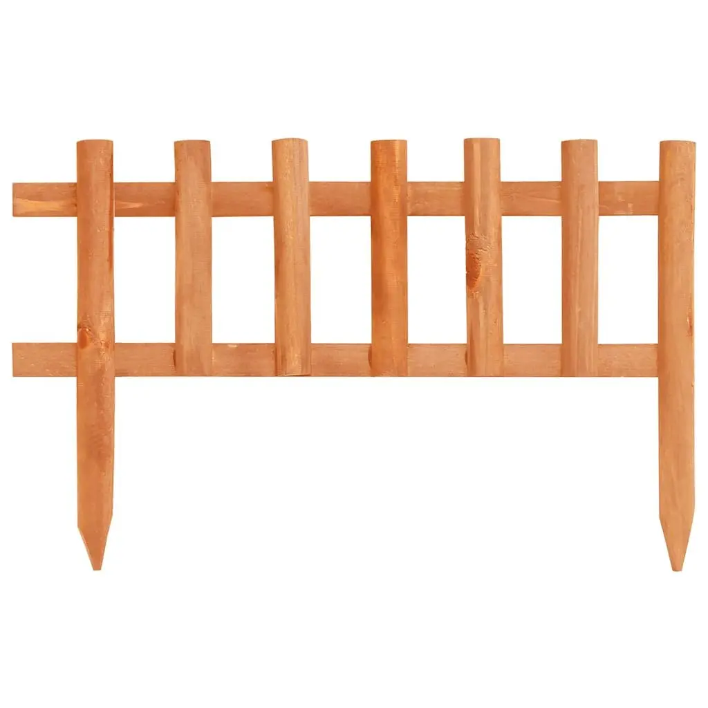 Wooden Garden Edging Decorative Firwood 10 Pieces