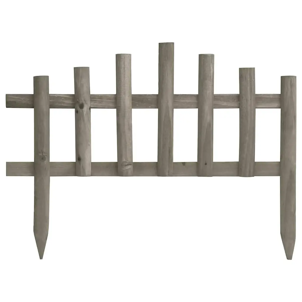 Wooden Garden Edging Borders Weather Resistant White 4.4m