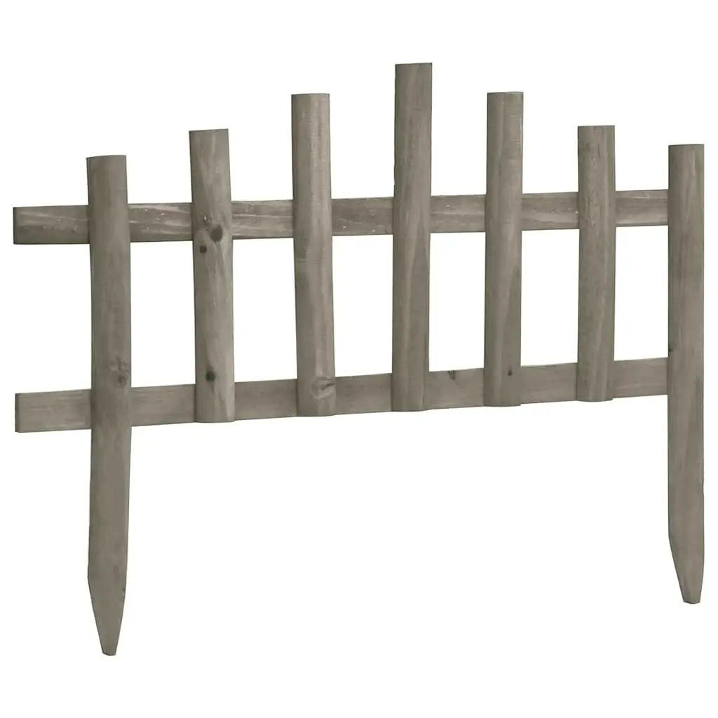 Wooden Garden Edging Borders Weather Resistant White 4.4m