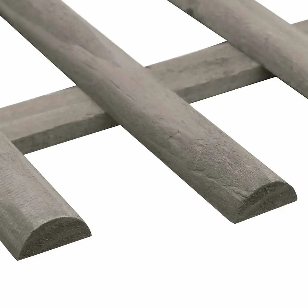 Wooden Garden Edging Borders Weather Resistant White 4.4m