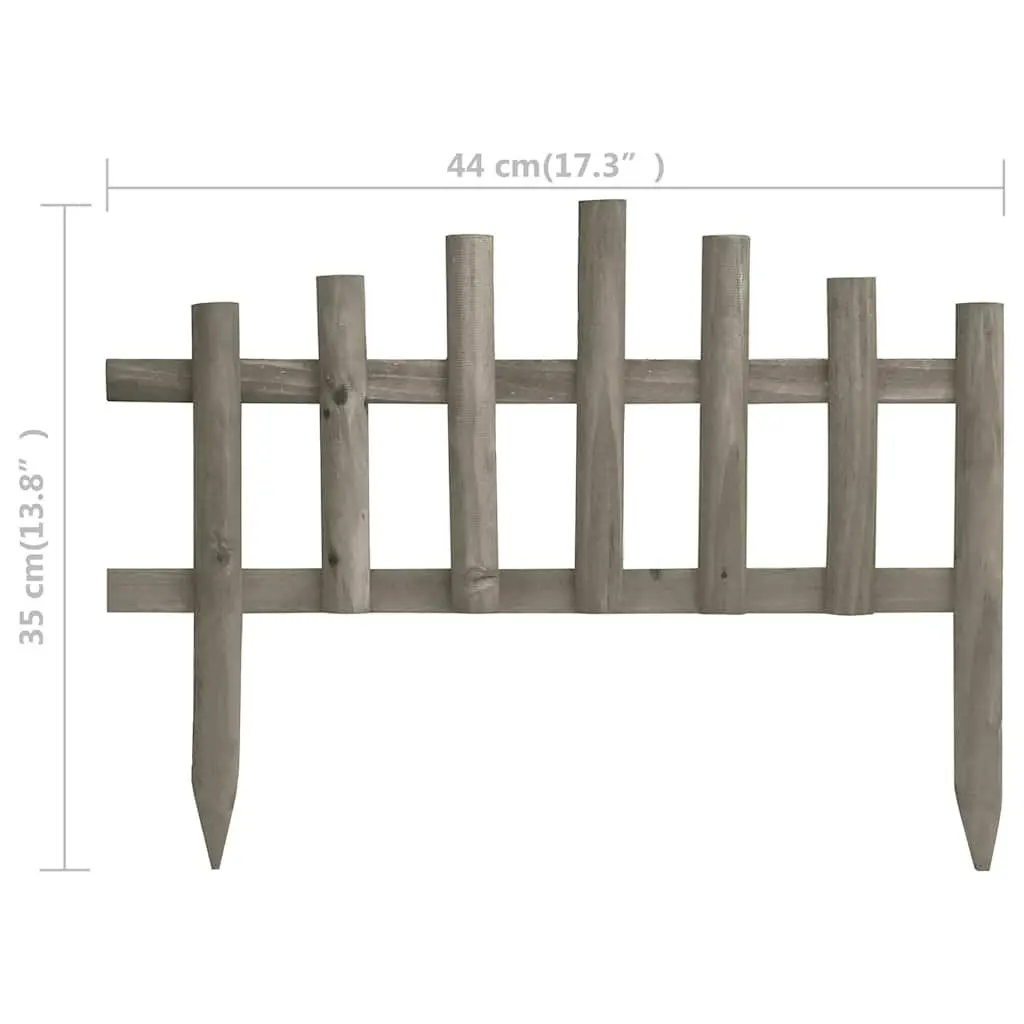 Wooden Garden Edging Borders Weather Resistant White 4.4m