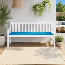 Garden Bench Cushion Blue 180x50x7 cm Outdoor Patio Seat Pad Oxford Fabric