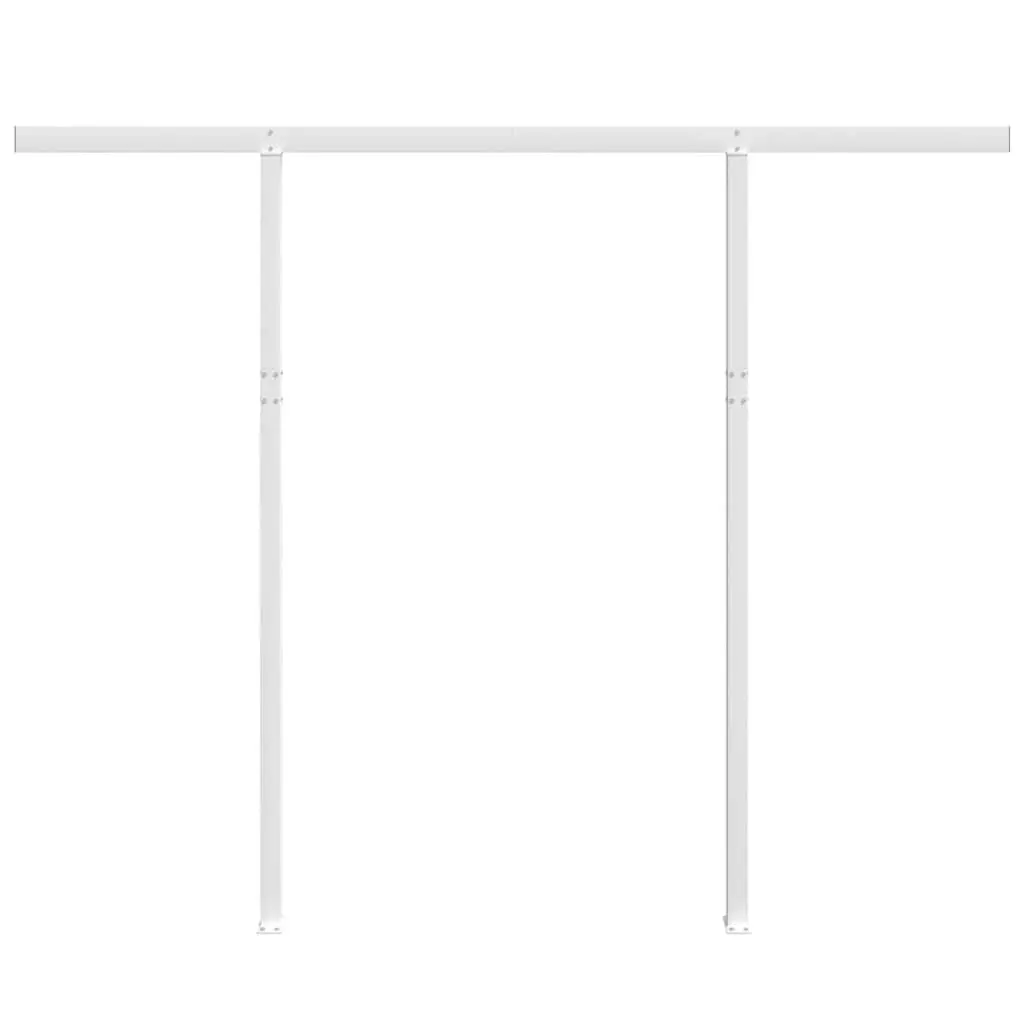 Awning Post Set Double Posts White 300x245 cm