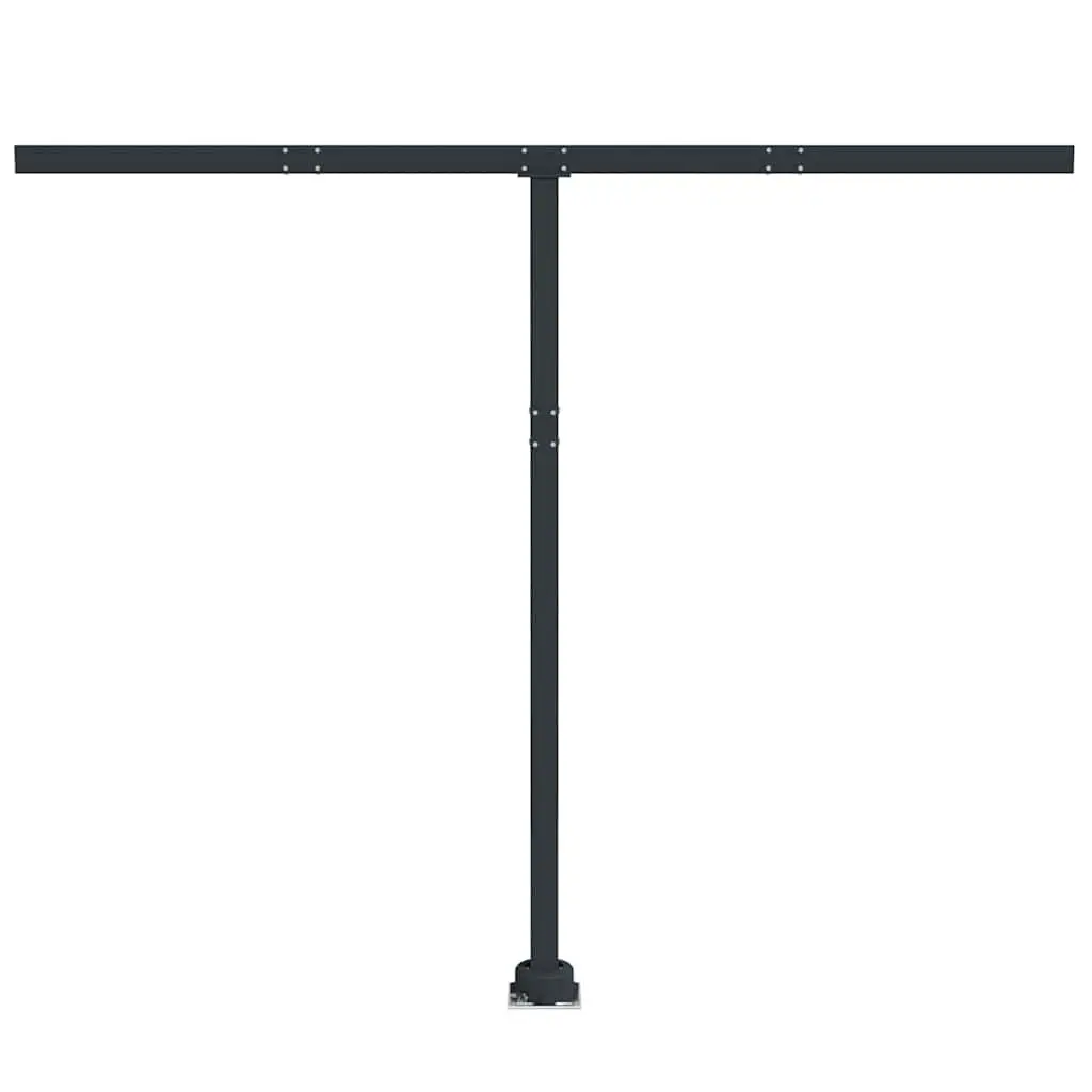 Awning Post Set Rotary Base Iron Anthracite 300x245 cm