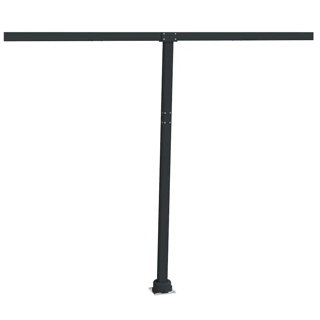 Awning Post Set Rotary Base Iron Anthracite 300x245 cm