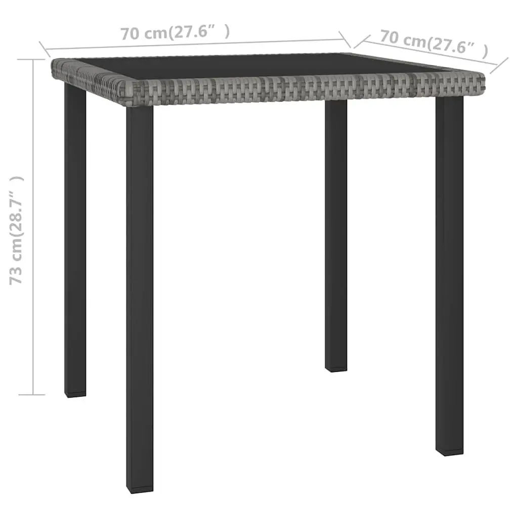 Grey Garden Dining Table