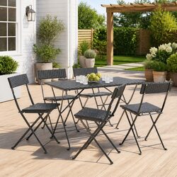 Your New Favorite 6-Piece Folding Bistro Chair Set