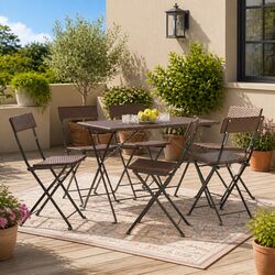 Create a Cozy Outdoor Space with 6 Folding Bistro Chairs