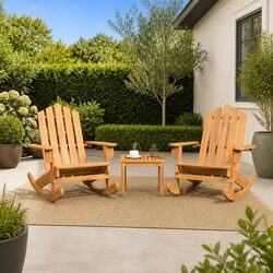 Your Perfect Outdoor Lounge Chair Set: 3-Piece Adirondack