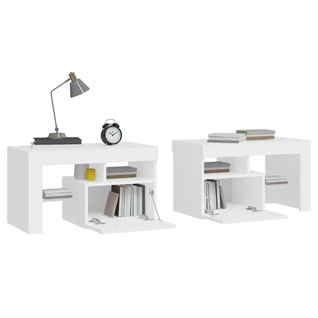 Bedside Cabinets with RGB LED Lights