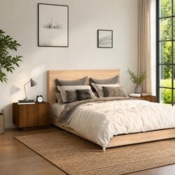 Your New Favorite Bedside Cabinet in Brown Oak