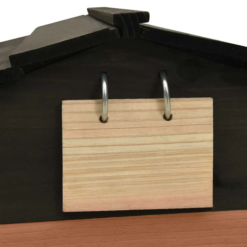 Robotic Lawn Mower Garage Outdoor Storage Brown Firwood 78 x 74 x 54 cm