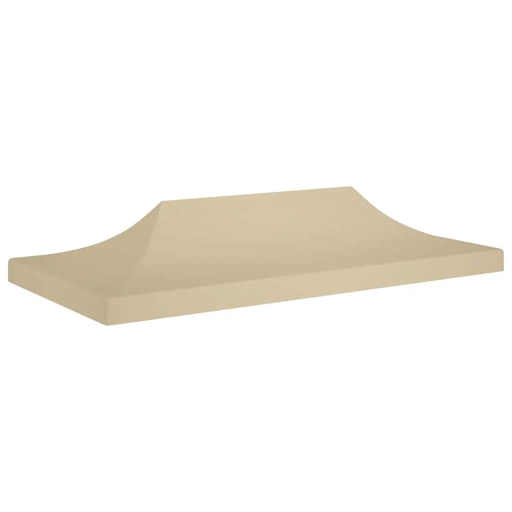 Party Tent Roof 6x3 m Beige Oxford Replacement Canopy Top Cover