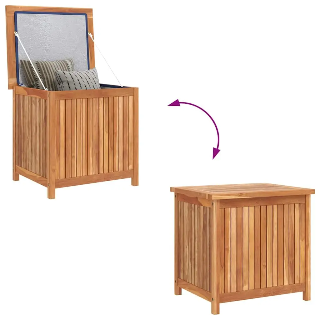 Garden Storage Box 60x50x58 cm Outdoor Wooden Deck Chest Patio Trunk