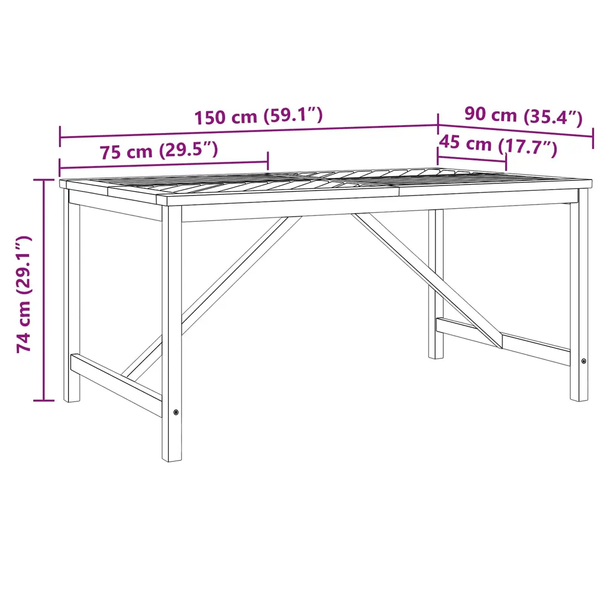 7 Piece Garden Dining Set for Outdoor Living