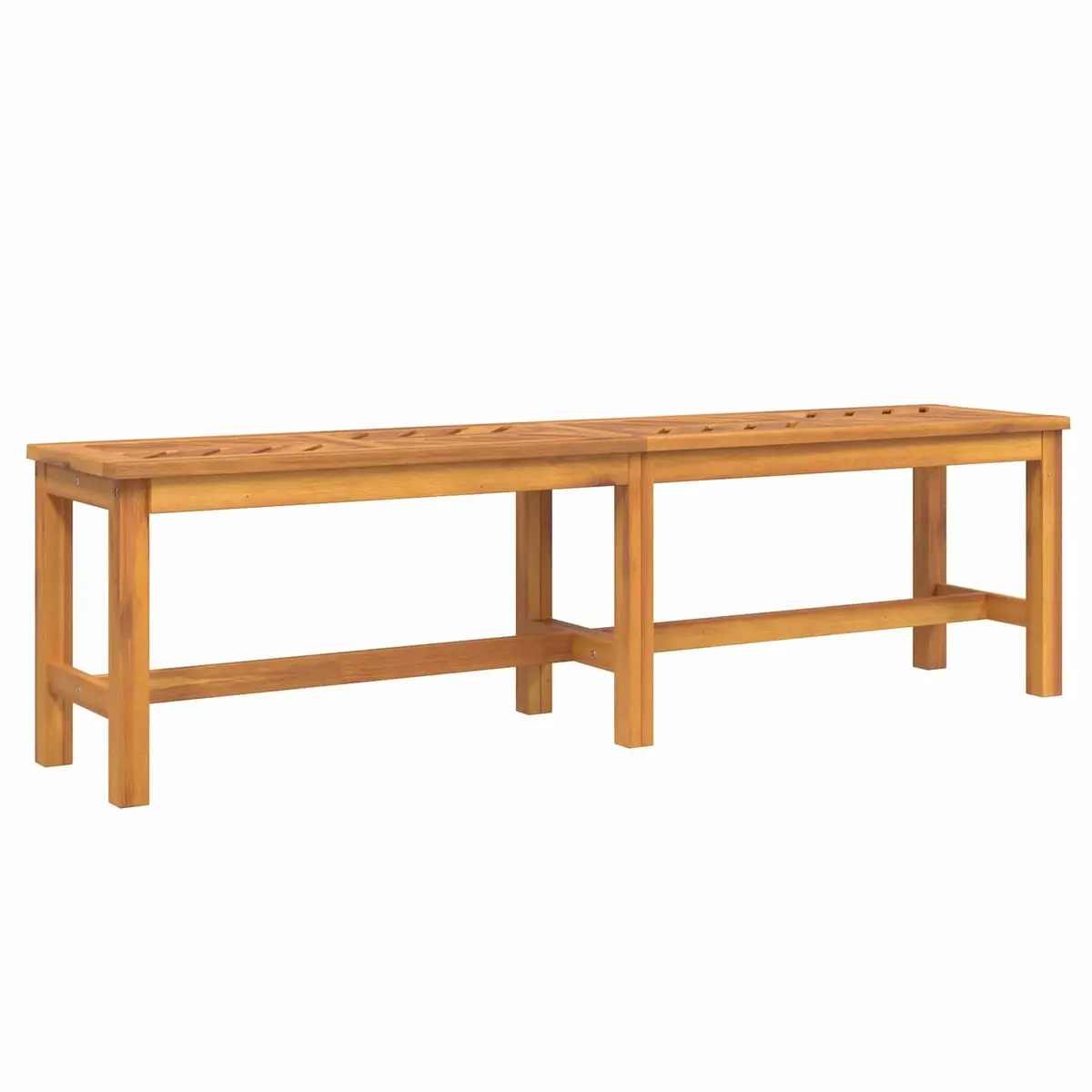 Garden Dining Set Brown Acacia Wood 4 Piece Outdoor Table Chairs