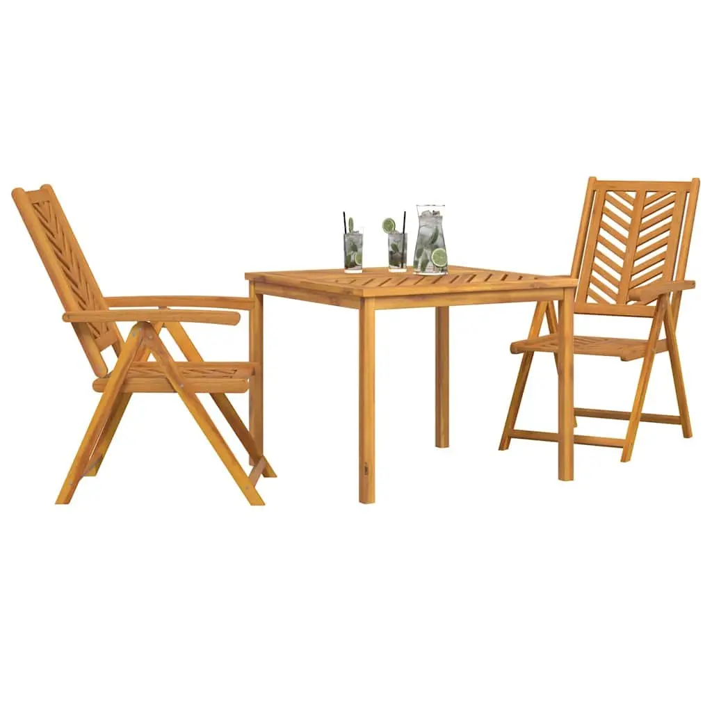 3-Piece Acacia Dining Set